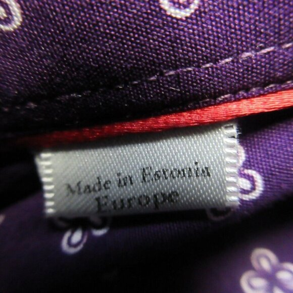 Eton Contemporary Men's Dress Shirt 39 Purple Floral Luxury Designer Pattern 274 - Picture 4 of 11